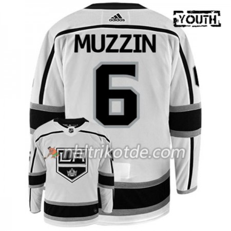 Los Angeles Kings Trikot JAKE MUZZIN 6 Adidas Weiß Authentic - Kinder